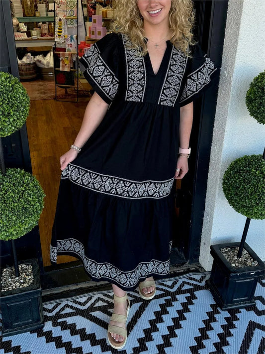 LB | Sukienka maxi boho