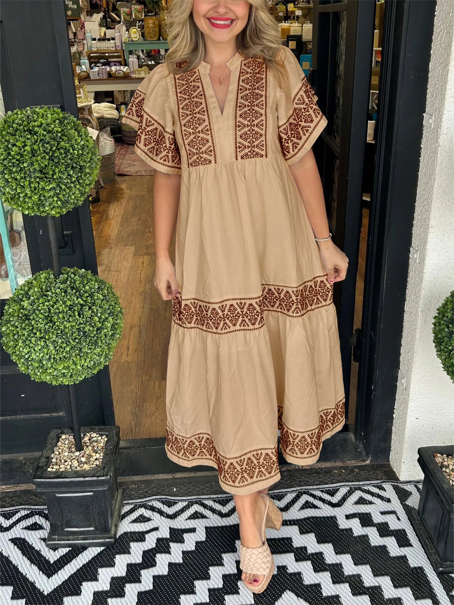 LB | Sukienka maxi boho