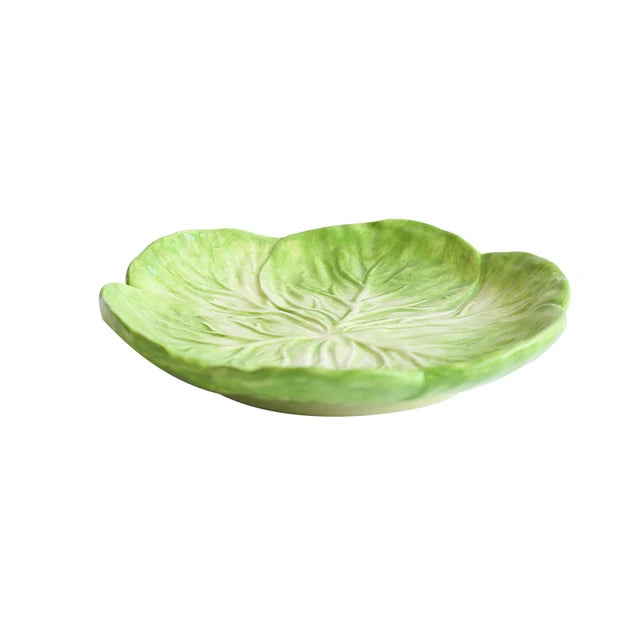 VerdeLeaf - Ceramiczny talerz sałatkowy z kapustą