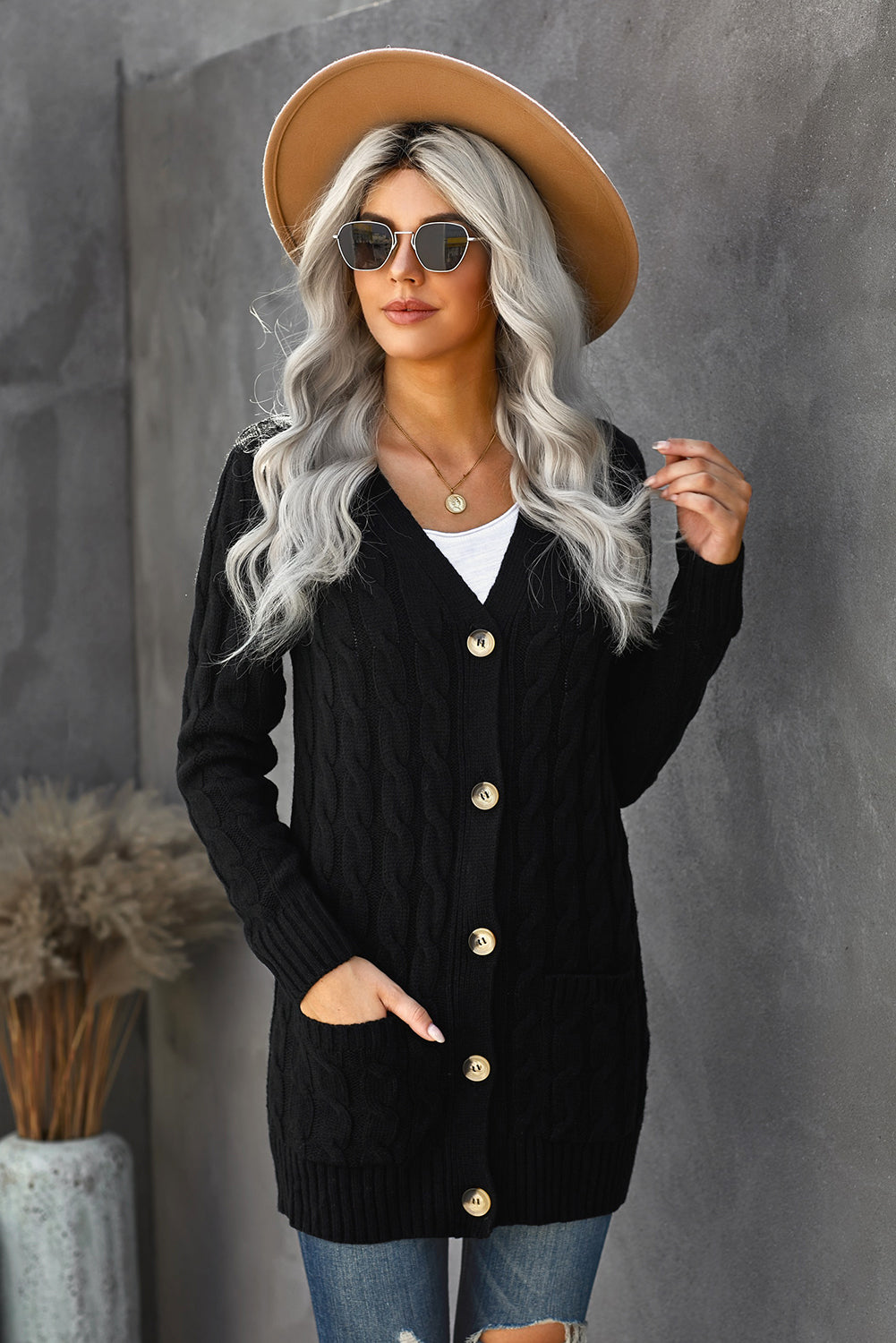LB | Modny i elegancki kardigan zimowy