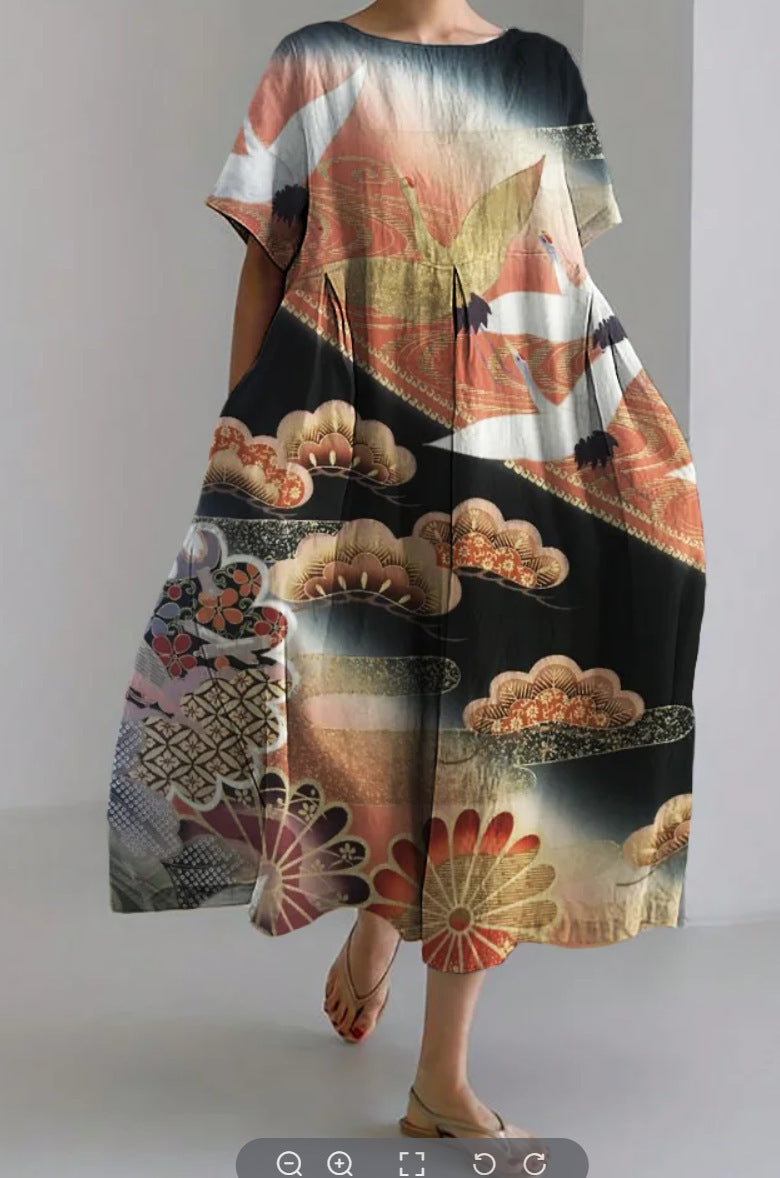 LB | Floral Pattern 3D Spersonalizowana koszulka z krótkim rękawem dla dziewczynek