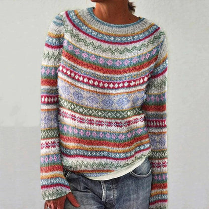 LB | Elegancki sweter z wzorem