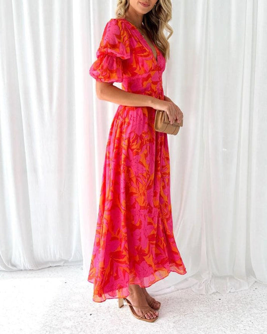 LB | Sukienka maxi Radiant Bloom