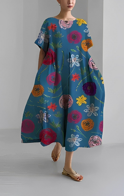 LB | Sukienka maxi Malina