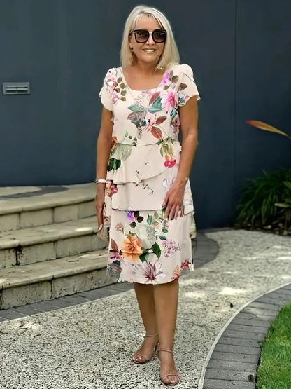 LB | Emily™ - Elegancka sukienka maxi w kwiaty