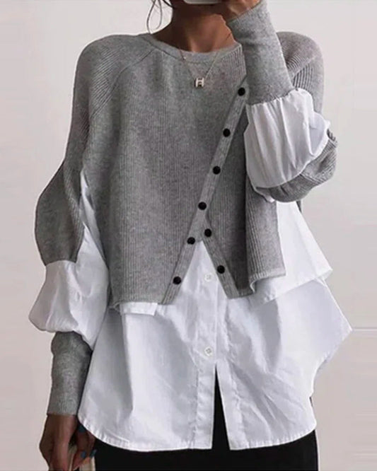 AS | Luźny i stylowy top zimowy