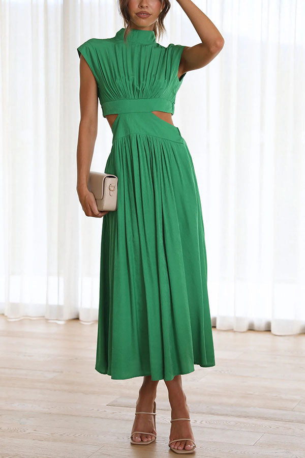 LB | Light of My Life Pocket Holiday Midi Dress z wycięciem w talii