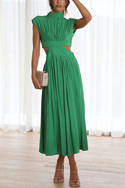 LB | Light of My Life Pocket Holiday Midi Dress z wycięciem w talii