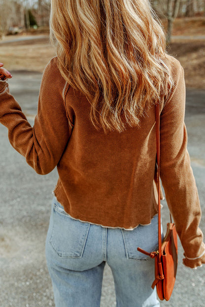 AS | Luźny i stylowy top zimowy