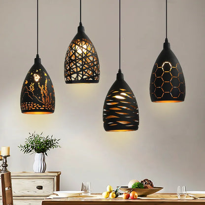 Żelazna lampa wisząca LED IronGlanz