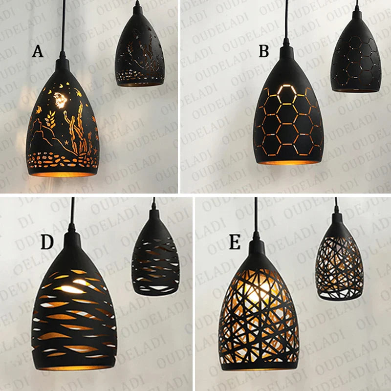 Żelazna lampa wisząca LED IronGlanz