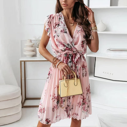 LB | Sun sukienka midi w kwiaty