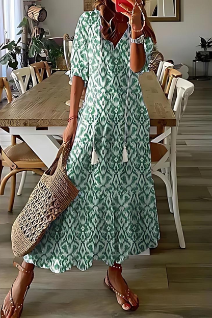 AS | Długa, elegancka sukienka w kwiaty