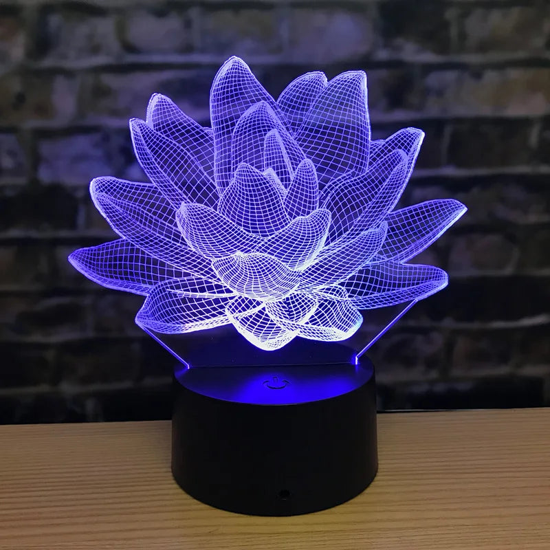 3DAcrylic - Lampka nocna Lotus
