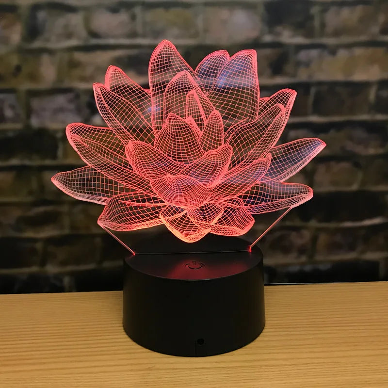 3DAcrylic - Lampka nocna Lotus
