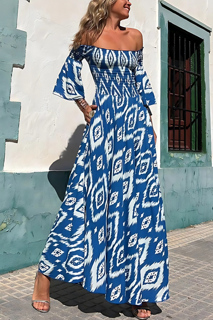 LB | Elegancka letnia sukienka maxi