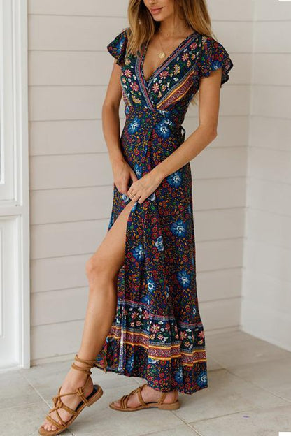 LB | Bohemian Floral Maxi Dress