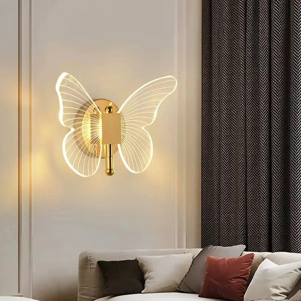 FlutterLuxe - Lampy wiszące w kształcie motyli