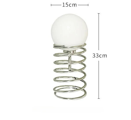 ArtisticStat - Metalowa lampa stołowa ze szklanymi piórami