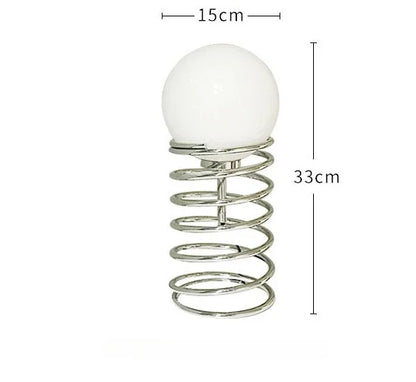 ArtisticStat - Metalowa lampa stołowa ze szklanymi piórami