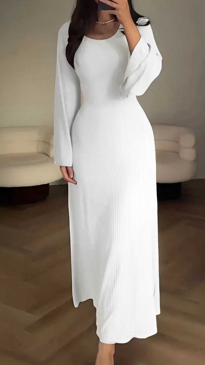 LB | Dopasowana sukienka maxi