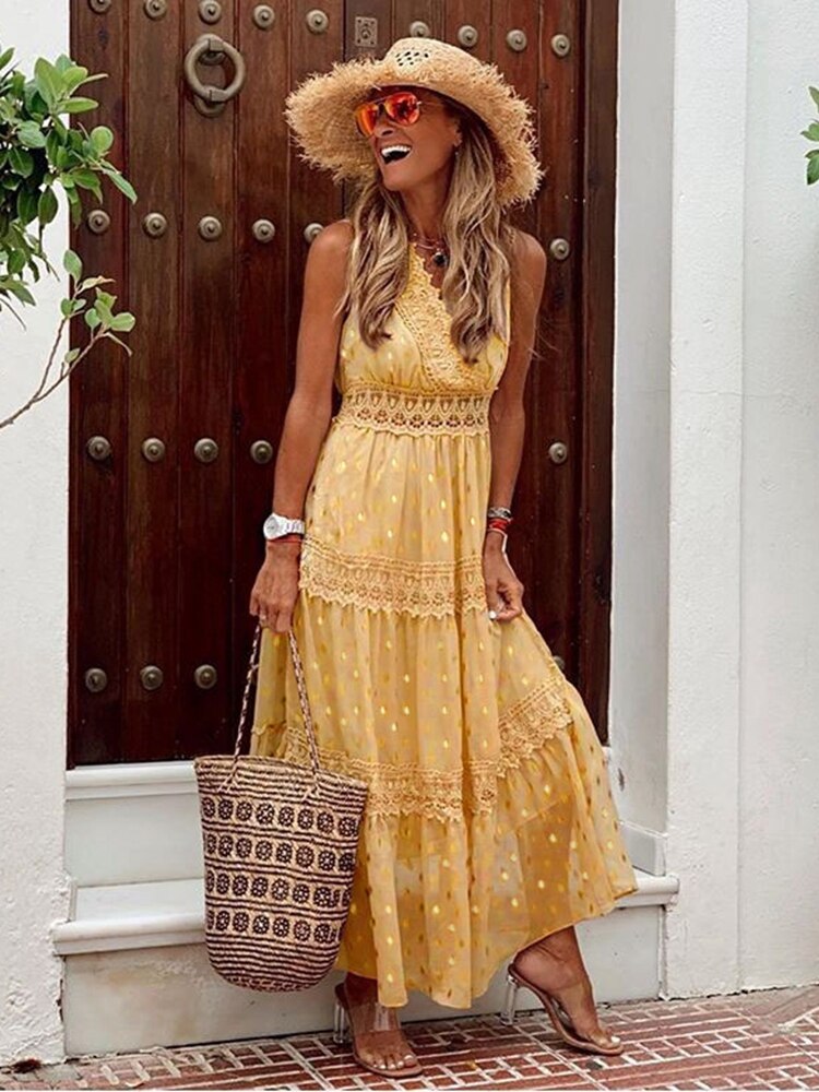 LB | Sukienka maxi boho