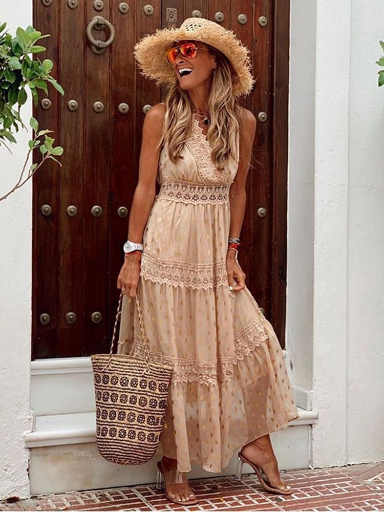 LB | Sukienka maxi boho