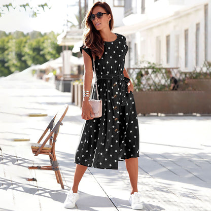 LB | Casualowa letnia sukienka midi