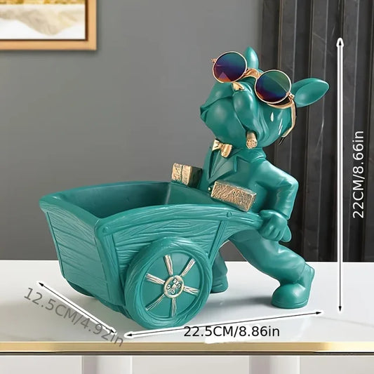 Carting Canine - Statuetka psa z taczką