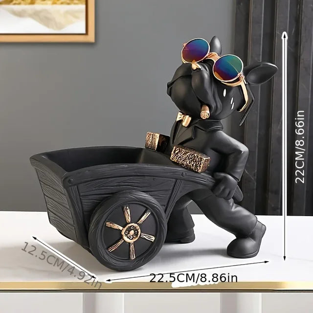 Carting Canine - Statuetka psa z taczką