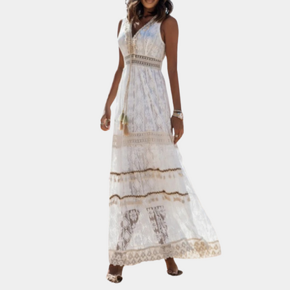 LB | Prosta damska sukienka maxi w stylu boho - Summer Style