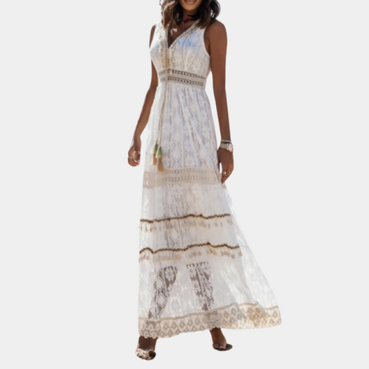 LB | Prosta damska sukienka maxi w stylu boho - Summer Style
