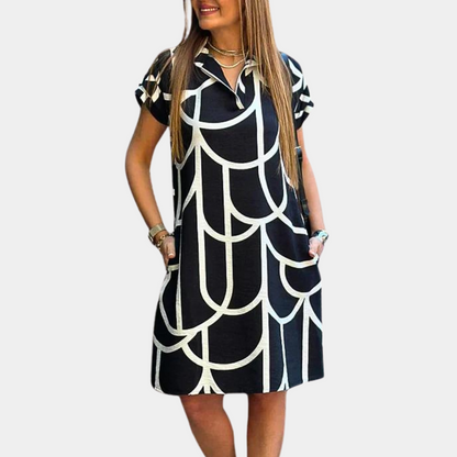 LB | Elegancka letnia sukienka midi dla kobiet