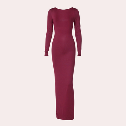LB | Elegancka letnia sukienka maxi z odkrytymi plecami