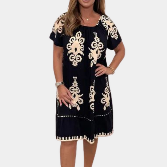LB | Elegancka sukienka midi dla kobiet - Letni styl