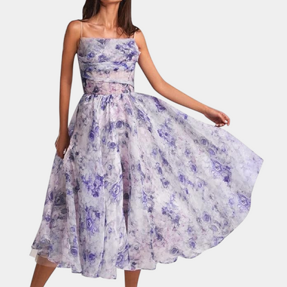 LB | Elegancka letnia sukienka midi dla kobiet