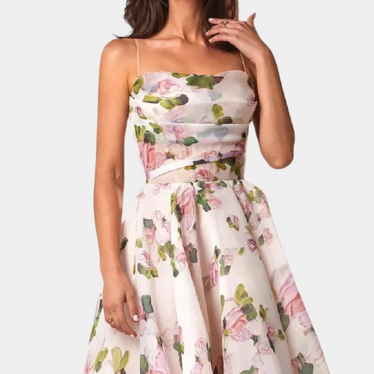 LB | Elegancka letnia sukienka midi dla kobiet