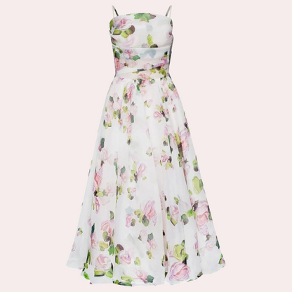 LB | Elegancka letnia sukienka midi dla kobiet