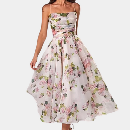 LB | Elegancka letnia sukienka midi dla kobiet