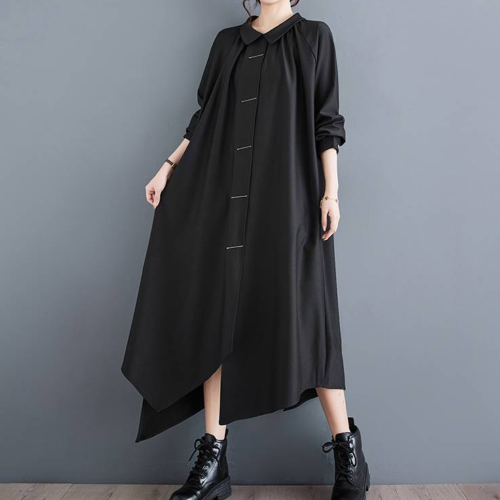 LB | Elegancka, luźna sukienka maxi dla kobiet