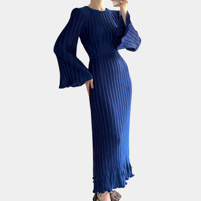 LB | Elegancka plisowana sukienka maxi dla kobiet