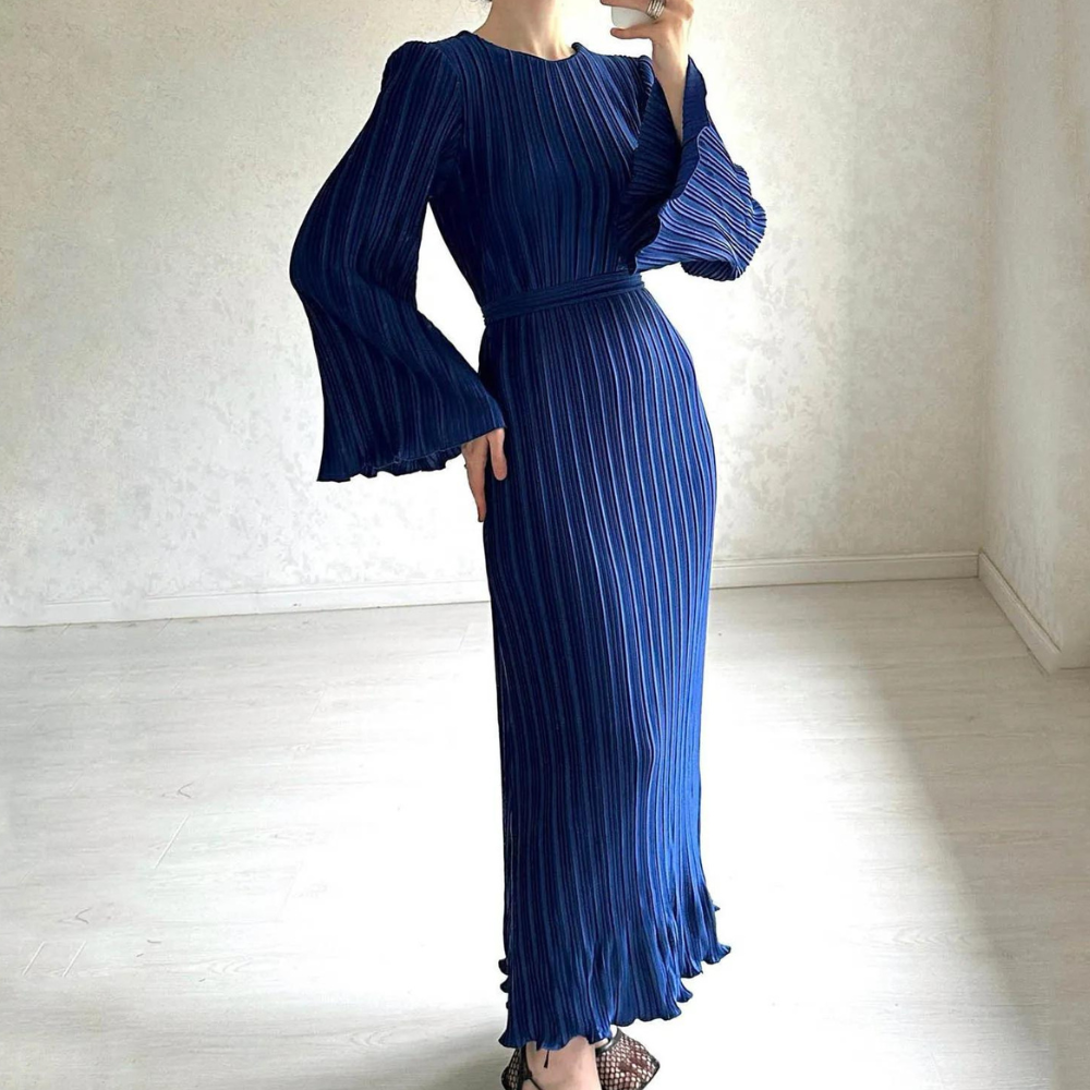LB | Elegancka plisowana sukienka maxi dla kobiet