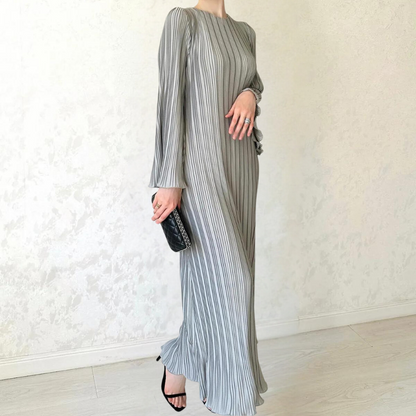 LB | Elegancka plisowana sukienka maxi dla kobiet