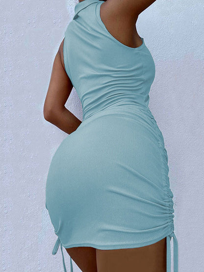 LB | Polo V-neck bodycon mini sukienka