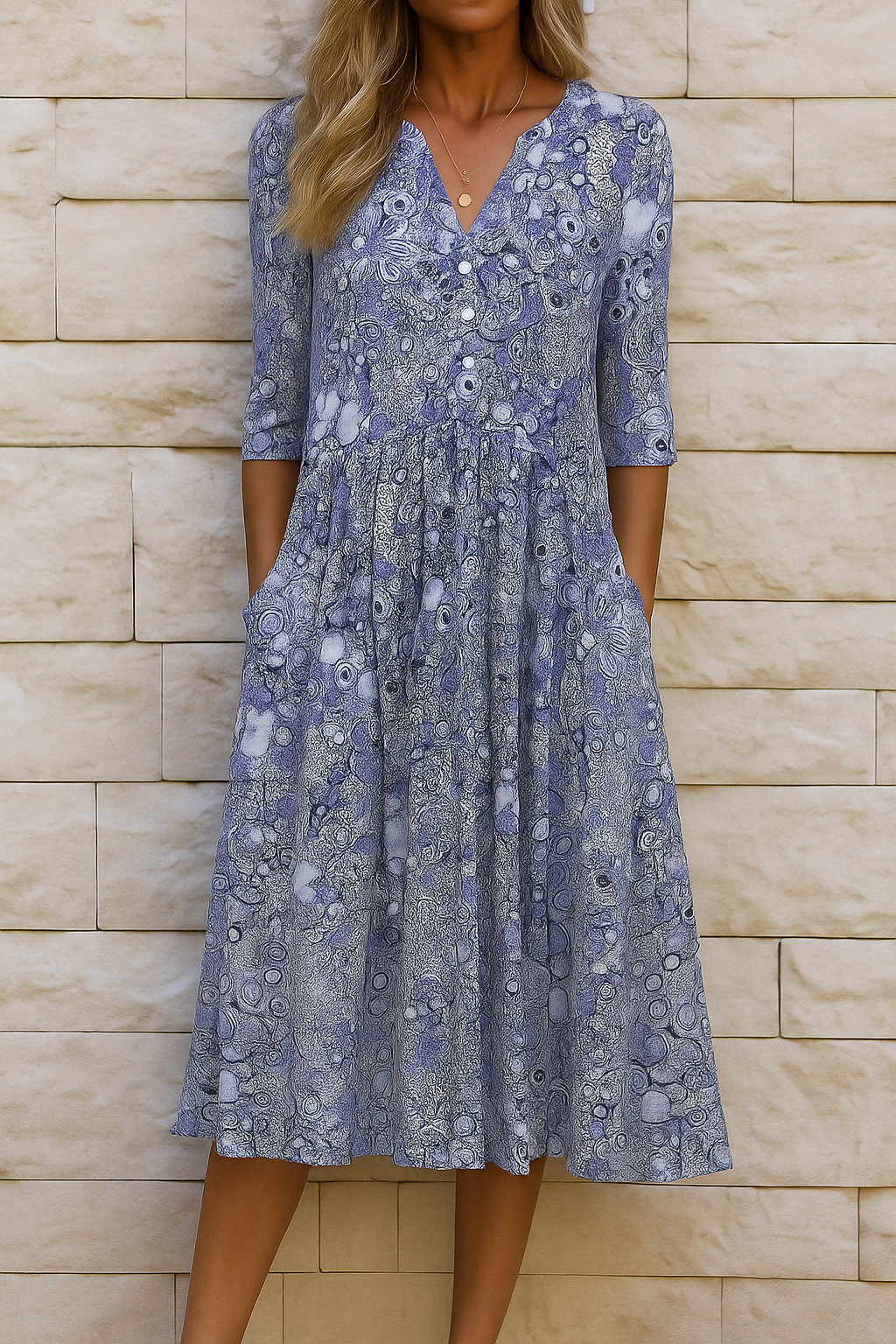 LB | Sukienka midi Vintage Bloom