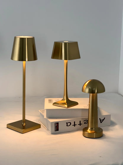 PowerGlow - kwadratowa lampa stołowa USB