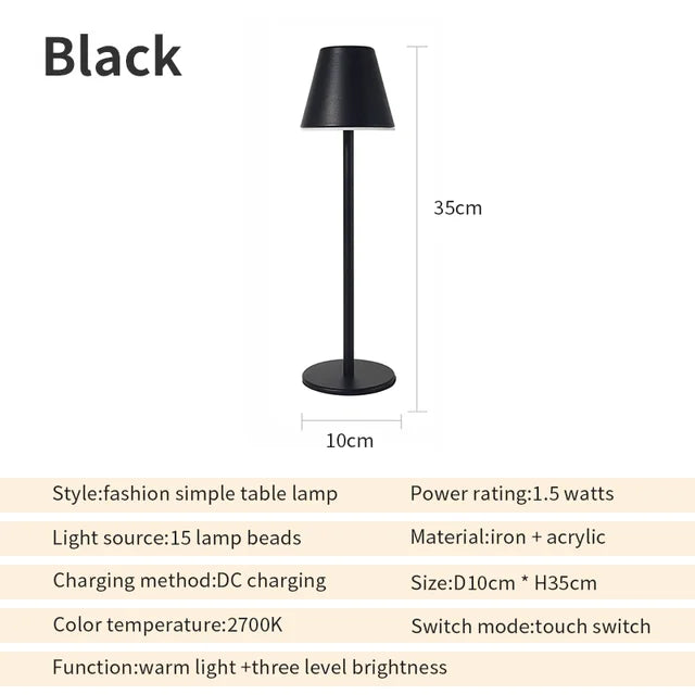 EcoGlow - ładowalna lampa stołowa