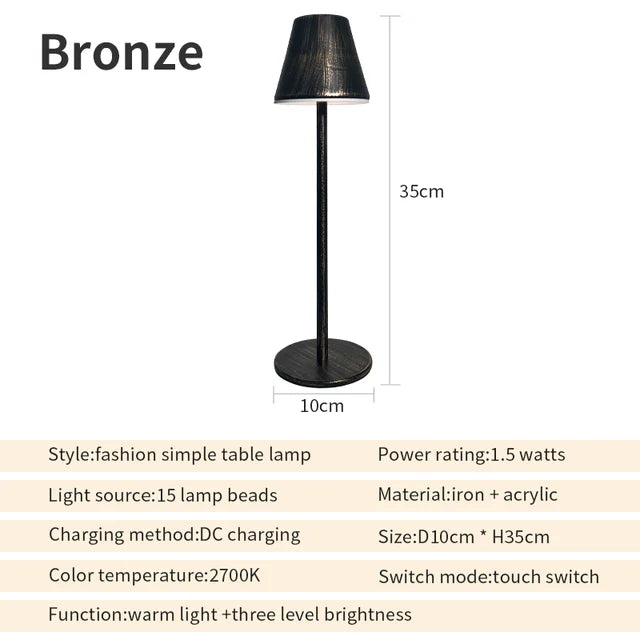 EcoGlow - ładowalna lampa stołowa