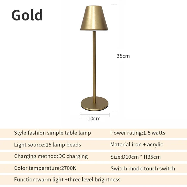 EcoGlow - ładowalna lampa stołowa