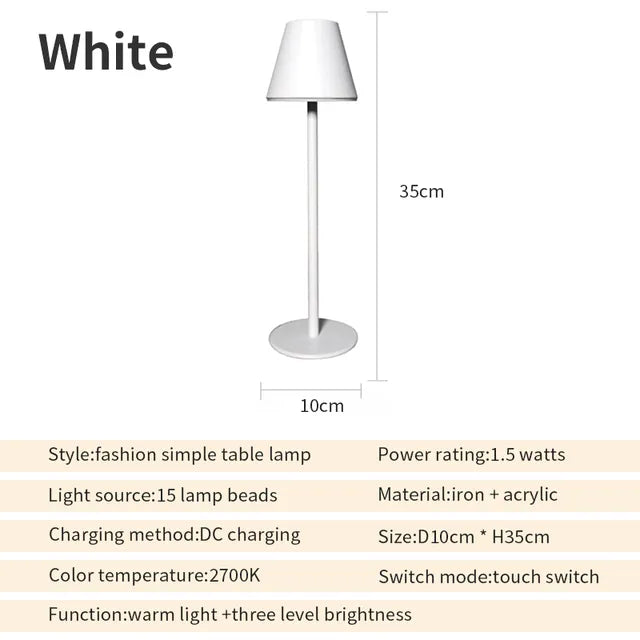 EcoGlow - ładowalna lampa stołowa